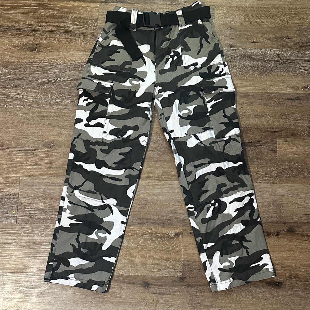 Almost Famous Camouflage Straight Leg Jeans